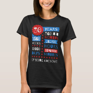 30 år av att vara enormt - 30års t shirt