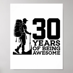 30 år av att vara fantastisk vandring 30-årsdag poster