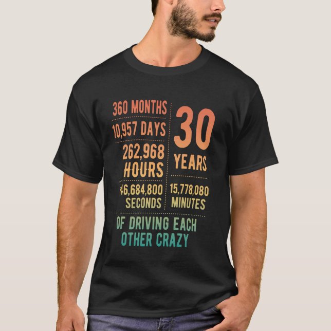 30 år begravd på trettio Bröllop-årsdagen T Shirt (Framsida)