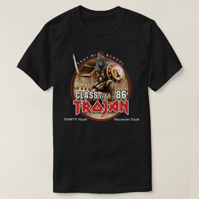 30 år Eddie på mörka plagg Tee Shirt (Design framsida)