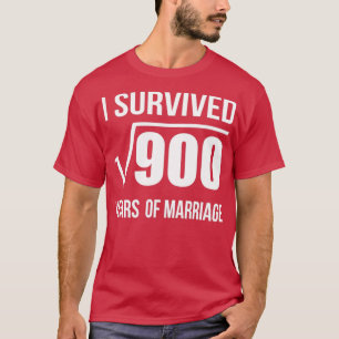 30 år efter Giftermål-årsdagen Bröllop Gift 30 år T Shirt