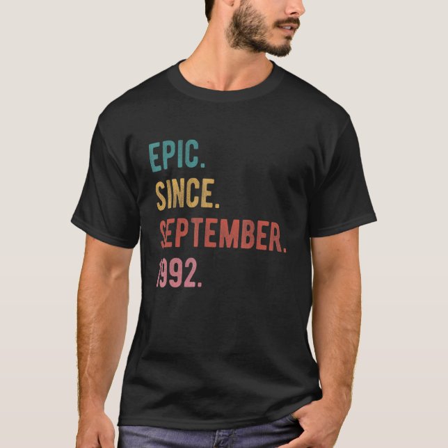 30 år gammal 30års födelsedag-dag-Epic sedan septe T Shirt (Framsida)