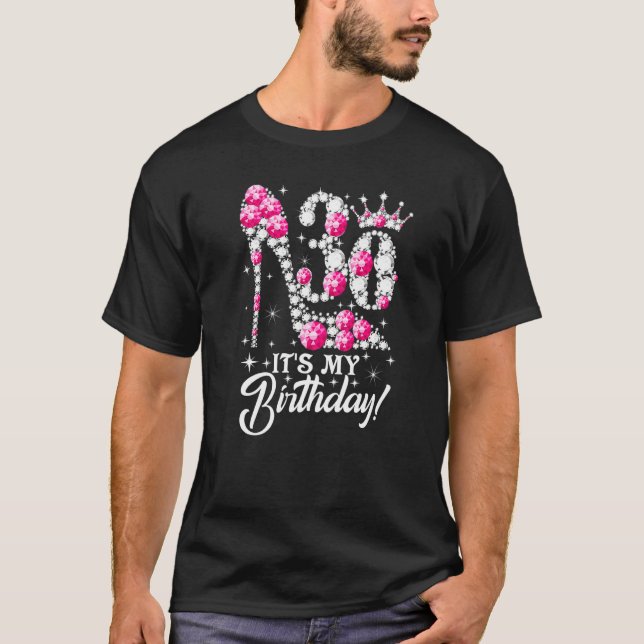 30 år gammal Det är min 30års födelsedag Rosa Diam T Shirt (Framsida)