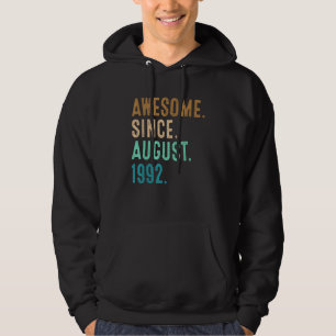 30 år gammal Fantastisk sedan augusti 1992 30:e fö Hoodie