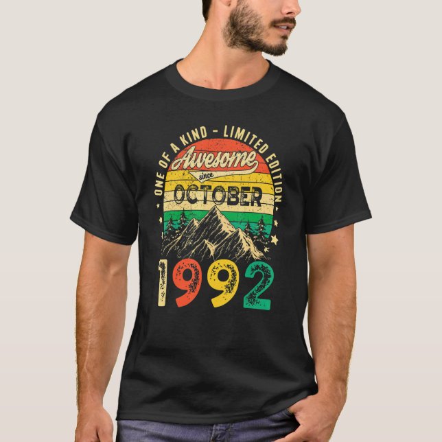 30 år gammal Fantastisk sedan oktober 1992 30:e få T Shirt (Framsida)