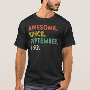 30 år gammal Fantastisk sedan september 1992 30:e T Shirt