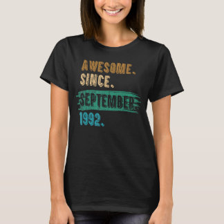 30 år gammal Fantastisk sedan september 1992 30:e T Shirt