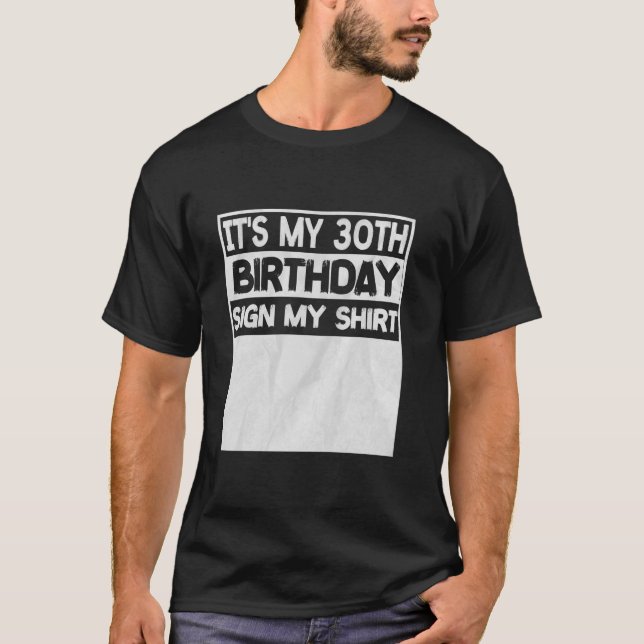 30 år gammal Födelsedagsfest Det är min 30års föde T Shirt (Framsida)