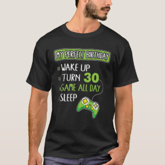 30 år gammal Gamer 30års födelsedag Perfekt Gift f T Shirt