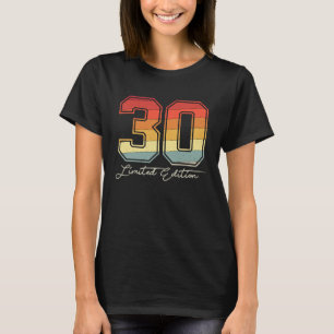 30 år gammal min 30års födelsedag Retro-Vintage 19 T Shirt