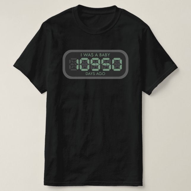 30 år gammal nos t shirt (Design framsida)