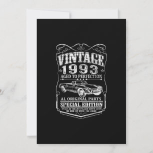 30 år gammal Vintage 1993 Man Myt Legend 30-årsdag Inbjudningar