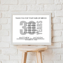 30 år Pension eller arbetsförmedlingsgåva Poster