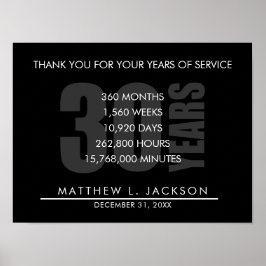 30 år Pension eller arbetsförmedlingsgåva Poster