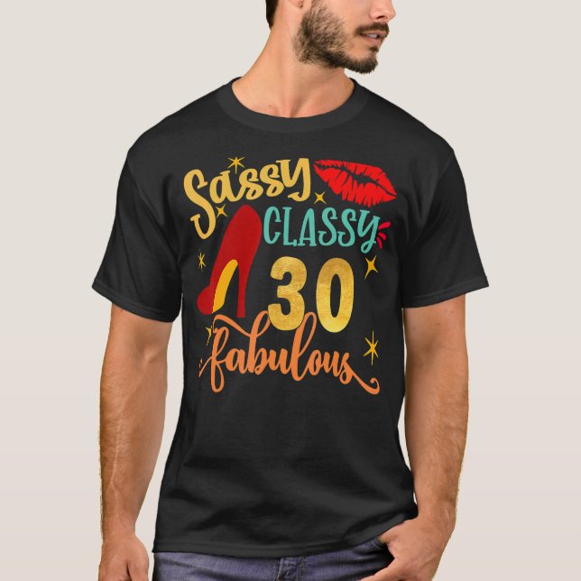 30-årig 30-åring sedan 1992 30års födelsedag t shirt (Framsida)