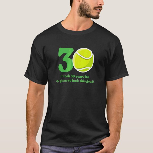 30-årig tennis Player 1992 30års födelsedag T Shirt (Framsida)