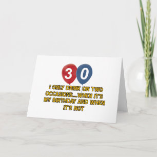 30 åriga födelsedagdesigner kort
