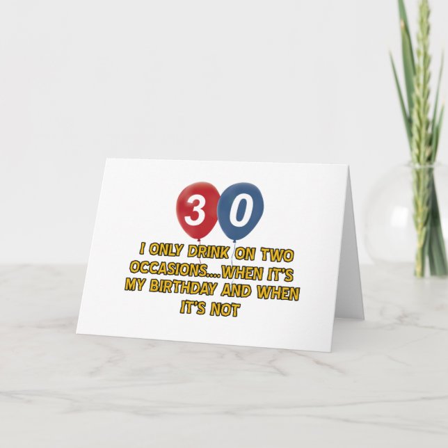 30 åriga födelsedagdesigner kort (Framsida)