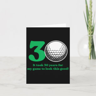 30-åriga Golfer Golfing-citat Golf 30:e Birthda Kort