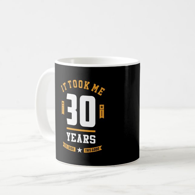 30 ÅRS Åldersgåva Kaffemugg (Framsida vänster)