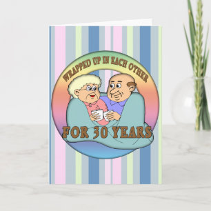 30-års bröllopsdag presentidéer kort