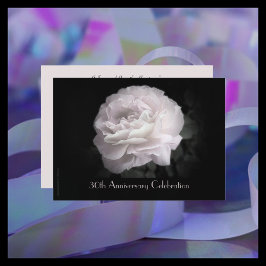 30-års bröllopsjubileum Party Blekt Rosa Ros Inbjudningar