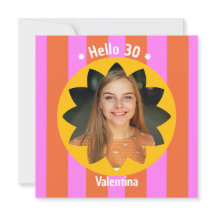 30-års födelsedag färgrik foto rosa gul trendig