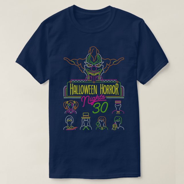 30 års Halloween-skräcknatt T Shirt (Design framsida)