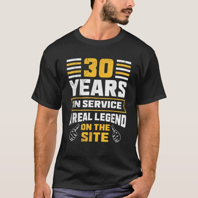 30 års tjänstgöring 30 års arbete T Shirt (Framsida)