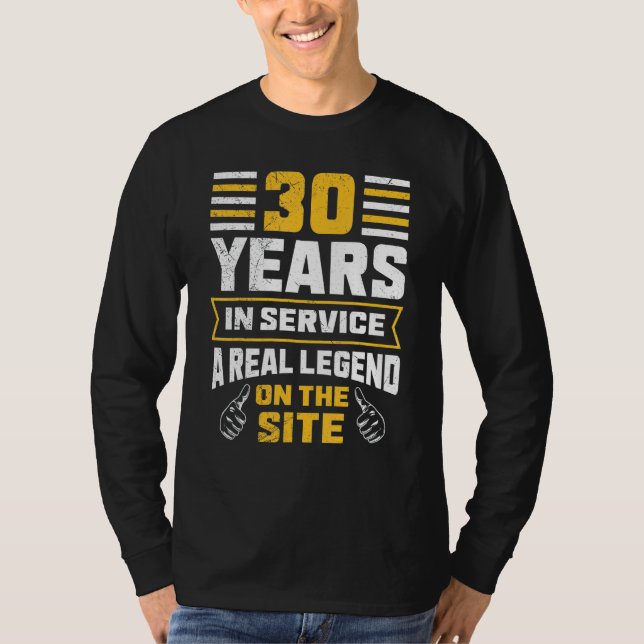 30 års tjänstgöring 30 års arbete t shirt (Framsida)