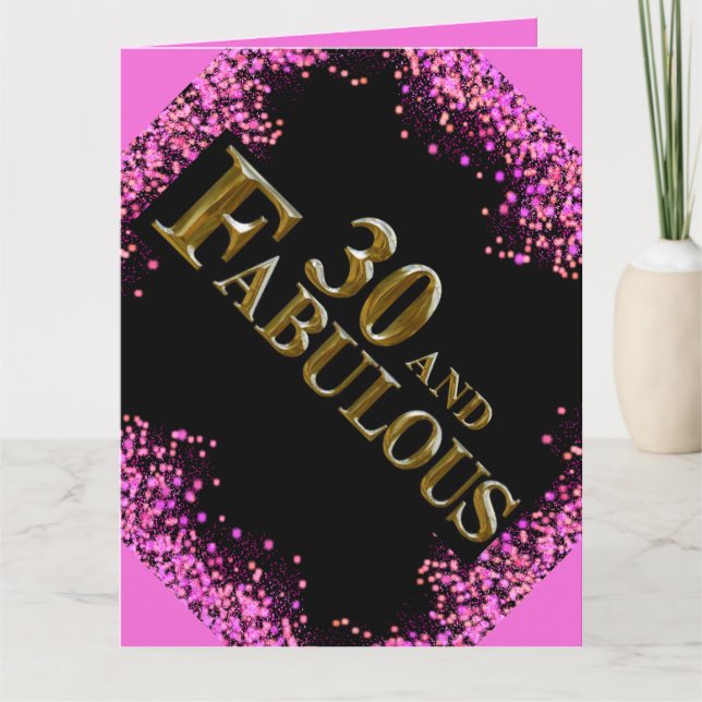 30-årsdag  kort (Framsida)