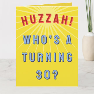 30-årsdag kort