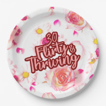 30-årsdag Trettio flirtig och blomstrande Rosa kul