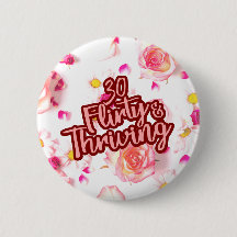 30-årsdag Trettio flirtig och blomstrande Rosa kul