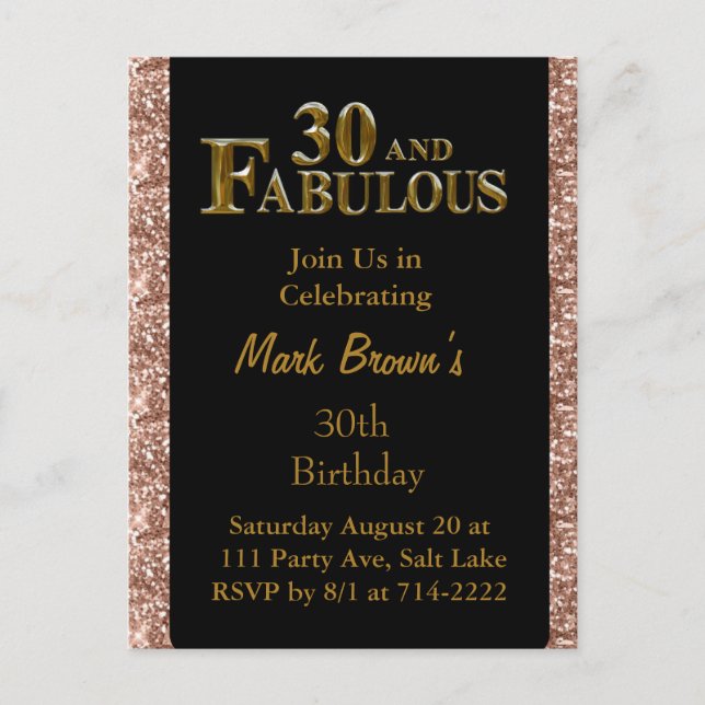 30-årsdag  vykort (Framsida)