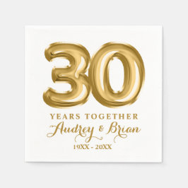 30-årsdagen Personlig Pappersservett
