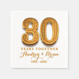 30-årsdagen Personlig Pappersservett