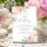 30-årsfest Fruulig Rosa Rosor Blommig Inbjudan<br><div class="desc">En vacker och feminin födelsefestinbjudan för att fira en 35-årsdag i elegant stil. Denna blommiga design är kantad med en ram av charmiga rosa rosor och grönska.  Denna inbjudan finns tillgänglig som tryckt inbjudan eller digital nedladdning.</div>