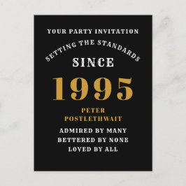 30-årsfirande 1995 Svart Guld Vykort