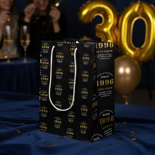 30-årsfirande 1996 Svart Guld Chic Elegant