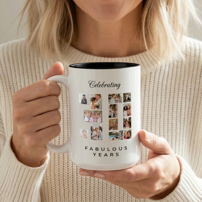 30-årsfirande eller årsdag Två-Tonad mugg (Skapare uppladdad)