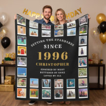 30-årsfirande familjeminnen fotokollage