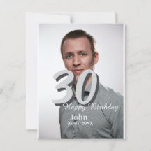 30-årsfirande infoga namn datum år vit foto