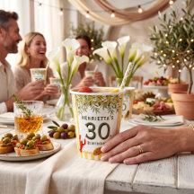 30-årsfirande Italiensk fest Olivkvist Pappersmugg