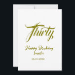 30-årsfirande lägg till namn datum år guld mall th<br><div class="desc">redigerbar design</div>