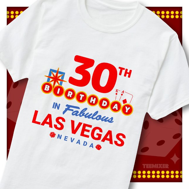 30-årsfirande Las Vegas välkomstskylt Party Squad T Shirt (Skapare uppladdad)