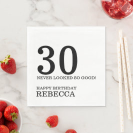 30-årsfirande servetter