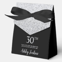 30-årsfirande Silverglitter Tacksamhet