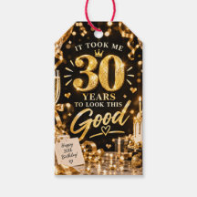 30-årsfirande svart och guld tema