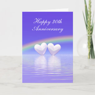 30-årsjubiléet Pearl Hearts (Tall) Kort